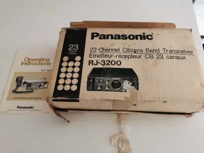 Relive the glory days of citizen band radio with this vintage Panasonic RJ-3200 23-channel CB transc...