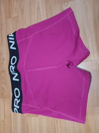 Pink Nike Pro 3 inch shorts (Small)