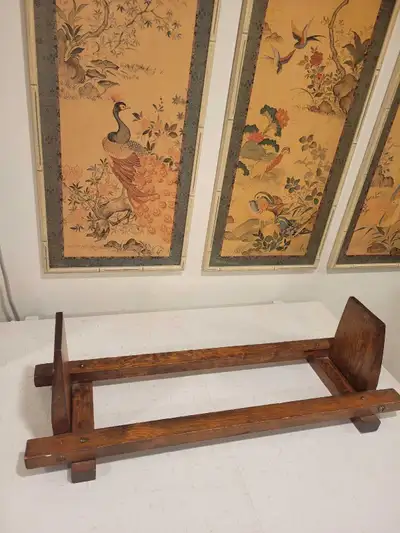 Antique Wood Book Rack. Bookcase. Table or Mantel Bookcase, View more