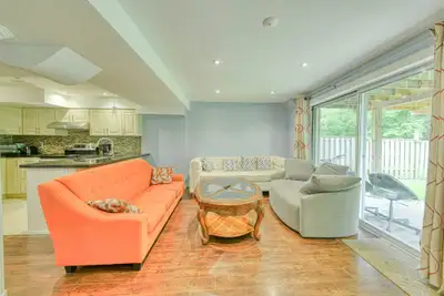 Welcome to this bright and spacious 3-bedroom walkout above ground basement basement apartment locat...