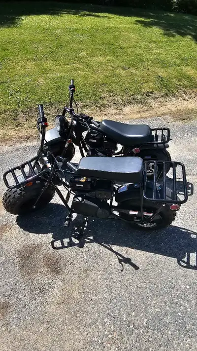 Selling two new 212cc minibikes with less than 30 minutes of ride time. My son wanted to get into ri...