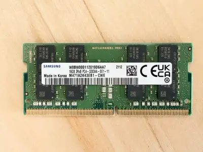 Samsung 16GB DDR4-3200 Laptop RAM / SODIMM, View more
