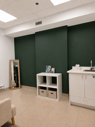 $350/month + HST per 1 day/week Wheelchair accessible building with accessible bathroom on the floor...