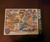 Brand new Globetrotter World puzzle 1000-piece in sealed wrap