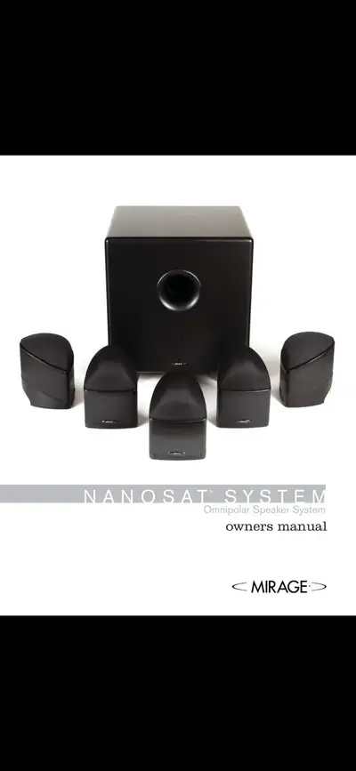 Mirage Nanosat 5.1 speakers , View more