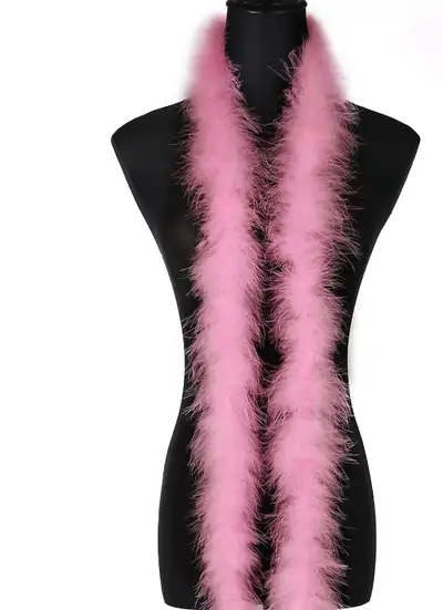 2 Yards 50g White Fluffy Marabou Feather Boa, View more