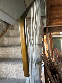 Rampe d’escalier en fer forgé vintage