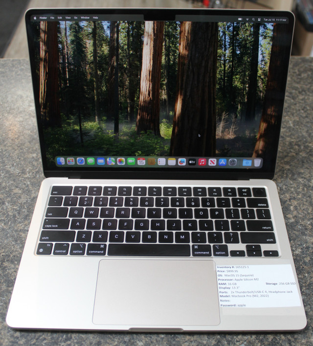 Macbook Air (M2, 2022) in Laptops in Peterborough