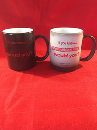 Two magic mugs from Canadian Blood Services