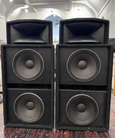 PEAVEY SP-4 Dual 15” woofers 4” voice coil horn tweeter passive, View more