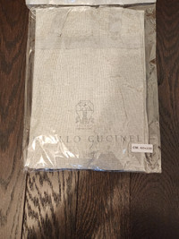 New sealed Brunello Cucinelli Travel Garment Bag Suit Bag Linen