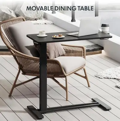 Brand New in box FLEXISPOT Adjustable Table with Wheels Mobile Standing Desk Laptop Desk Rolling Com...