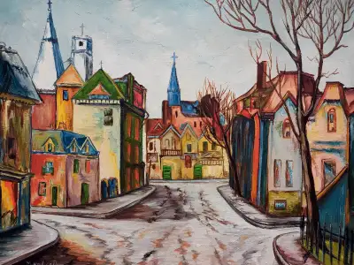 Tableau Marguerite Geoffroy peinture originale sur toile, View more