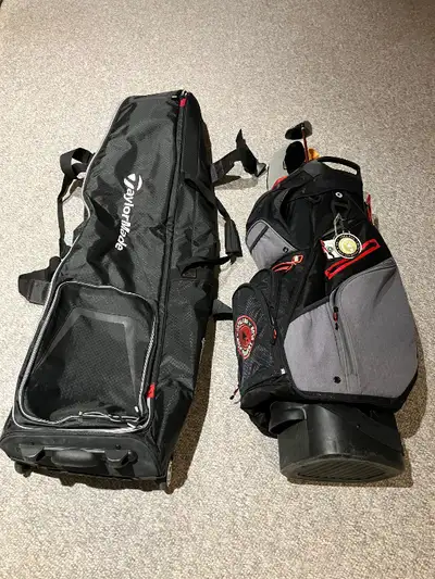 Well padded, sturdy travel case for your golf bag. Used maybe 10 times.