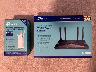 Selling a high-speed TP-Link home networking combo: • Archer AX20 (AX1800) Dual-Band WiFi 6 Router •...