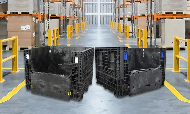 USED BULK CONTAINERS, PLASTIC BULK BOXES, COLLAPSIBLE BULK BINS in Tool Storage & Benches in Sudbury - Image 8