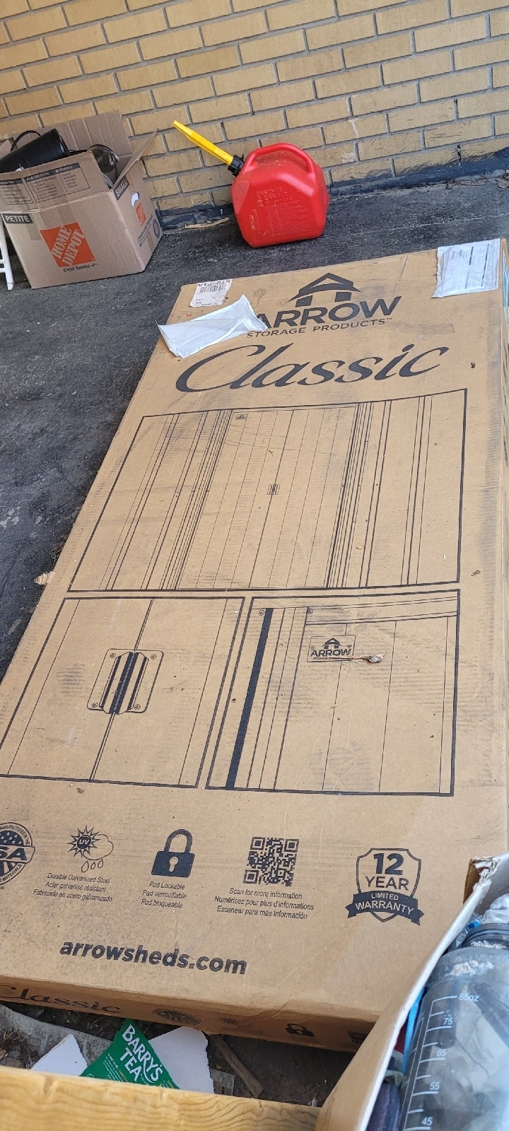 Unpacked/Brand new Garden Shed 10'x8' Outdoor Tools & Storage North