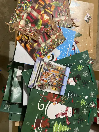Christmas Gift Bags. LOTS!!  Brand New.Large:$1.00 +Xlarge:$1.00, View more