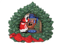 Tampa Bay Mold Ceramic Christmas Tree Wreath Santa Fireplace