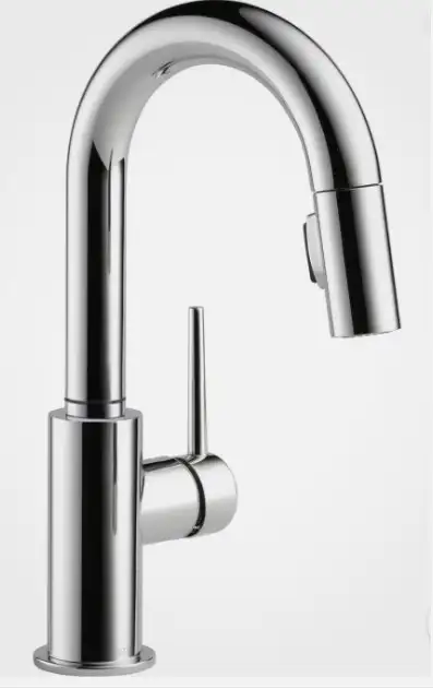 Delta Trinsic Pull-Down Bar/Prep Faucet - Chrome New in Box, View more