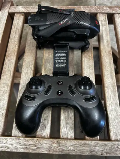 Take to the skies with this Ascend drone! It's in used condition, but ready for some high-flying act...