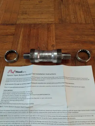 PhilWood ISO Taper BB, View more