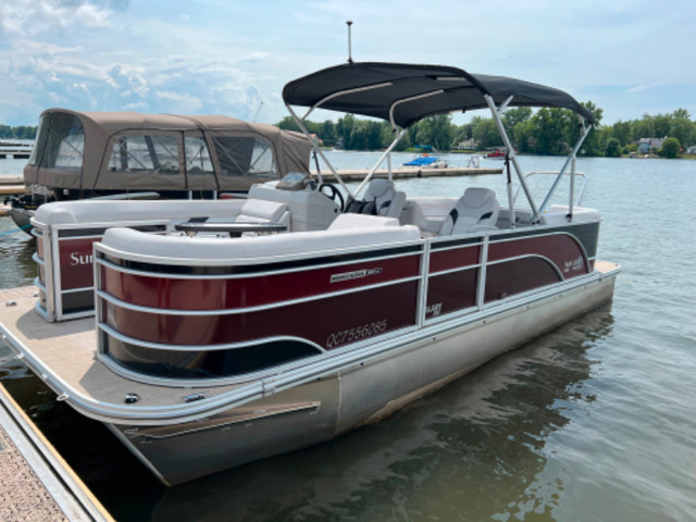 Ponton 3 quilles G3 Suncatcher Select 322RC 150 Yamaha garantie dans Vedettes et bateaux à moteur  à Saint-Jean-sur-Richelieu