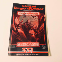 Advanced Dungeons and Dragons Eye of the Beholder Rule Book Map