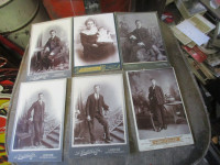 CIRCA 1885 VICTORIAN CABINATE PHOTO CARDS $5. EA. LARGE SIZE