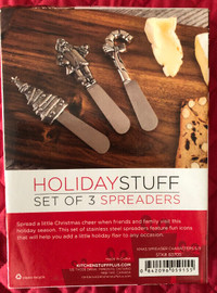 THREE SPREADERS: SET OF 3.  GREAT CHRISTMAS GIFT