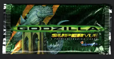 1998 GODZILLA SUPERVUE WIDESCREEN FACTORY SEALED 5 CARD PACK, View more