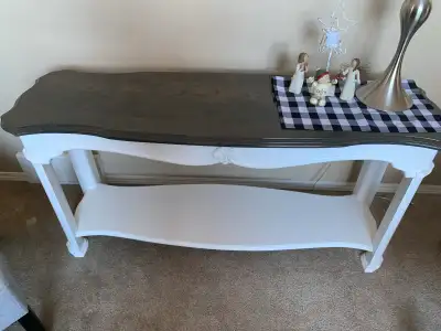 redone sideboard/ hutch / entrance table , View more