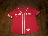 Urban Heritage Canada Baseball Jersey Red