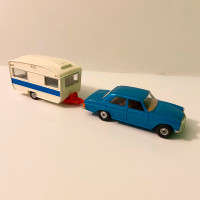 Vintage Corgi Toys Set 24 Mercedes Benz 240d Touring Caravan