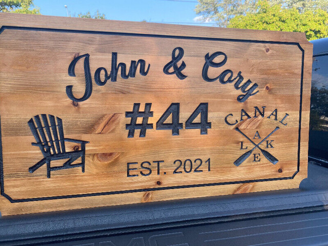 CNC for custom sign engraving and projects. in Outdoor Décor in Kawartha Lakes