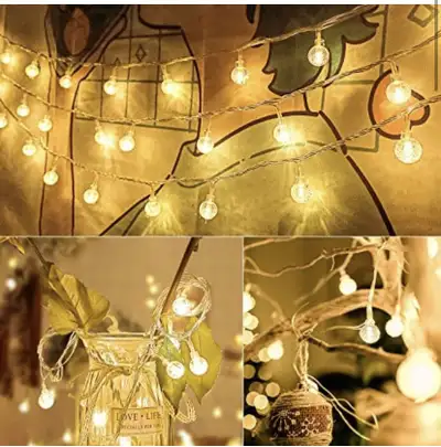 New Globe Ball String Lights - 33Ft String Light with Hooks, View more