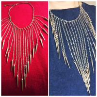 New: Bib necklace/ collier