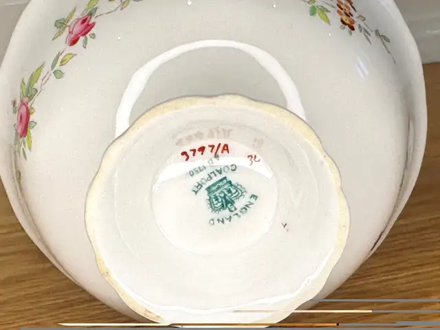 ** COALPORT CUP colbalt blue floral in Arts & Collectibles in Markham / York Region - Image 9
