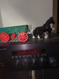 Metal Horses & wagon 