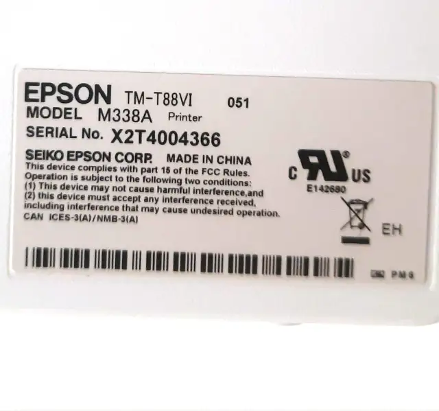 Epson Thermal POS Receipt Printer - Model M338A - White in General Electronics in Burnaby/New Westminster - Image 8