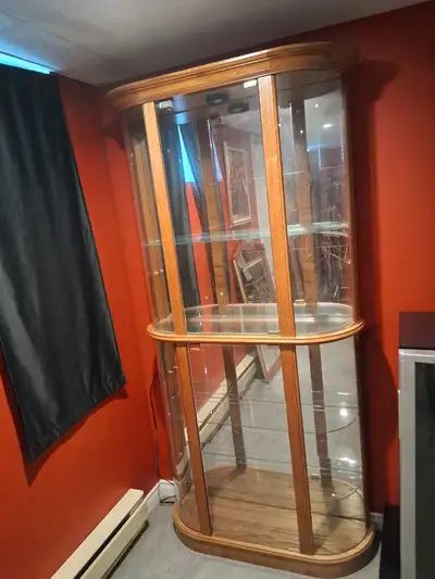 Curio avec miroir et lumière , View more