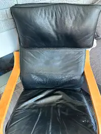IKEA leather comfy chair