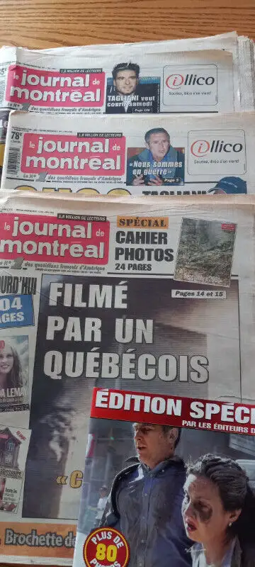 Journaux du 11 septembre 2001 in Arts & Collectibles in Laurentides - Image 4