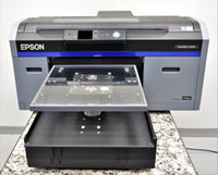 Epson F2100 Direct-to-garment DTG printer & OmniPrint Dual Treat