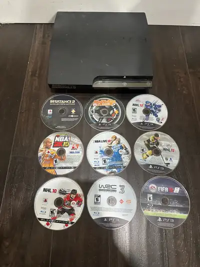 GREAT PS3 SLIM DEAL WITH 9 GAMES!!!, View more