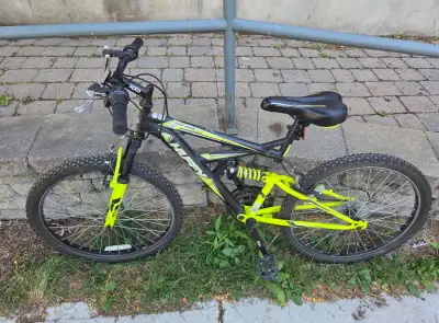  24" Huffy Rock Creek Dual Suspension Mountain Bike (Black/Yel, View more