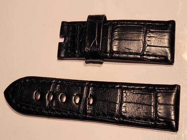 Panerai black alligator leather strap, 24mm, New in Jewellery & Watches in Markham / York Region - Image 2