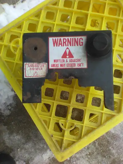 Black Tecumseh engine carb cover off 5hp, View more