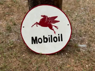 Wooden Mobiloil Pegasus Sign. $40 , View more