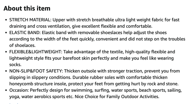 NEW Women's 6 - Men's 4.5 Water Swimming Beach Shoes Footwear in Women's - Shoes in Edmonton - Image 8